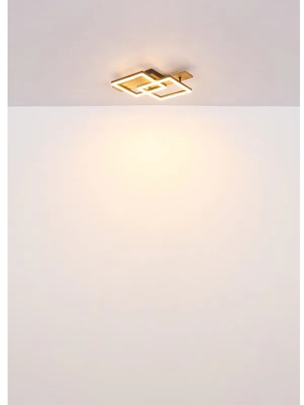 Plafoniera LED design slim JEFFRY aspect lemn 67350-24 GL