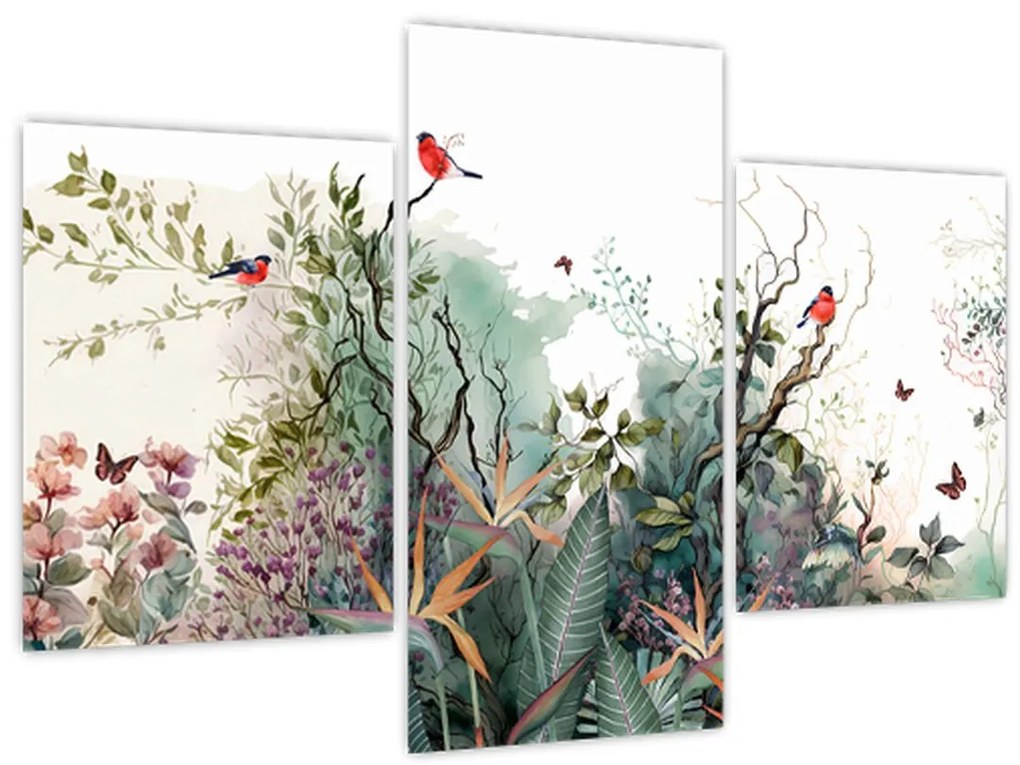 Tablou - Peisaj natural, acvariu (90x60 cm)