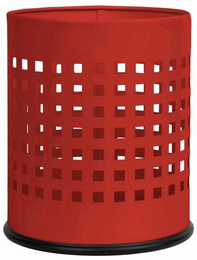 Alda Coș de gunoi Officer perforat 7 l, roșu, 7 l