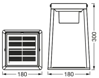 Ledvance - Lampă solară LED RGBW dimabilă TABLE LED/2,5W/3,7V IP44