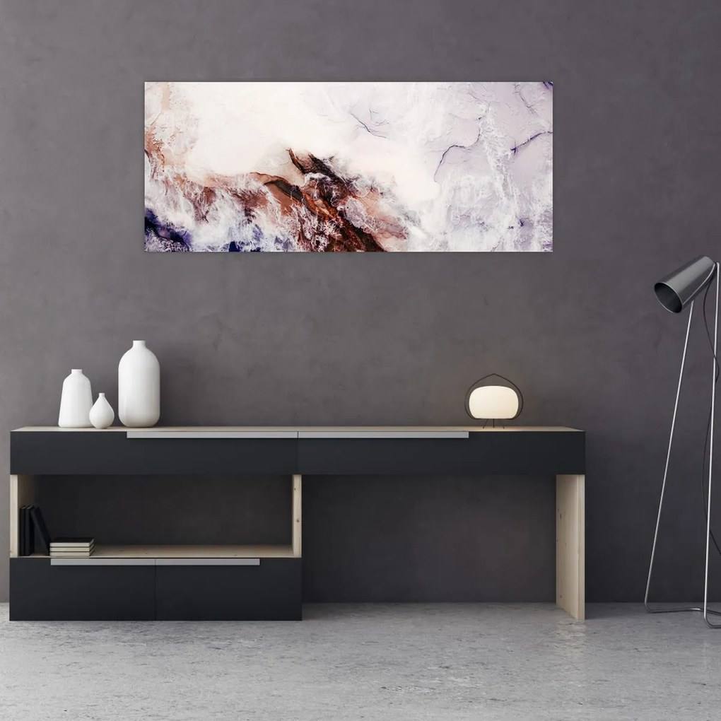 Tablou - Marmură violet N⁰1 (120x50 cm)