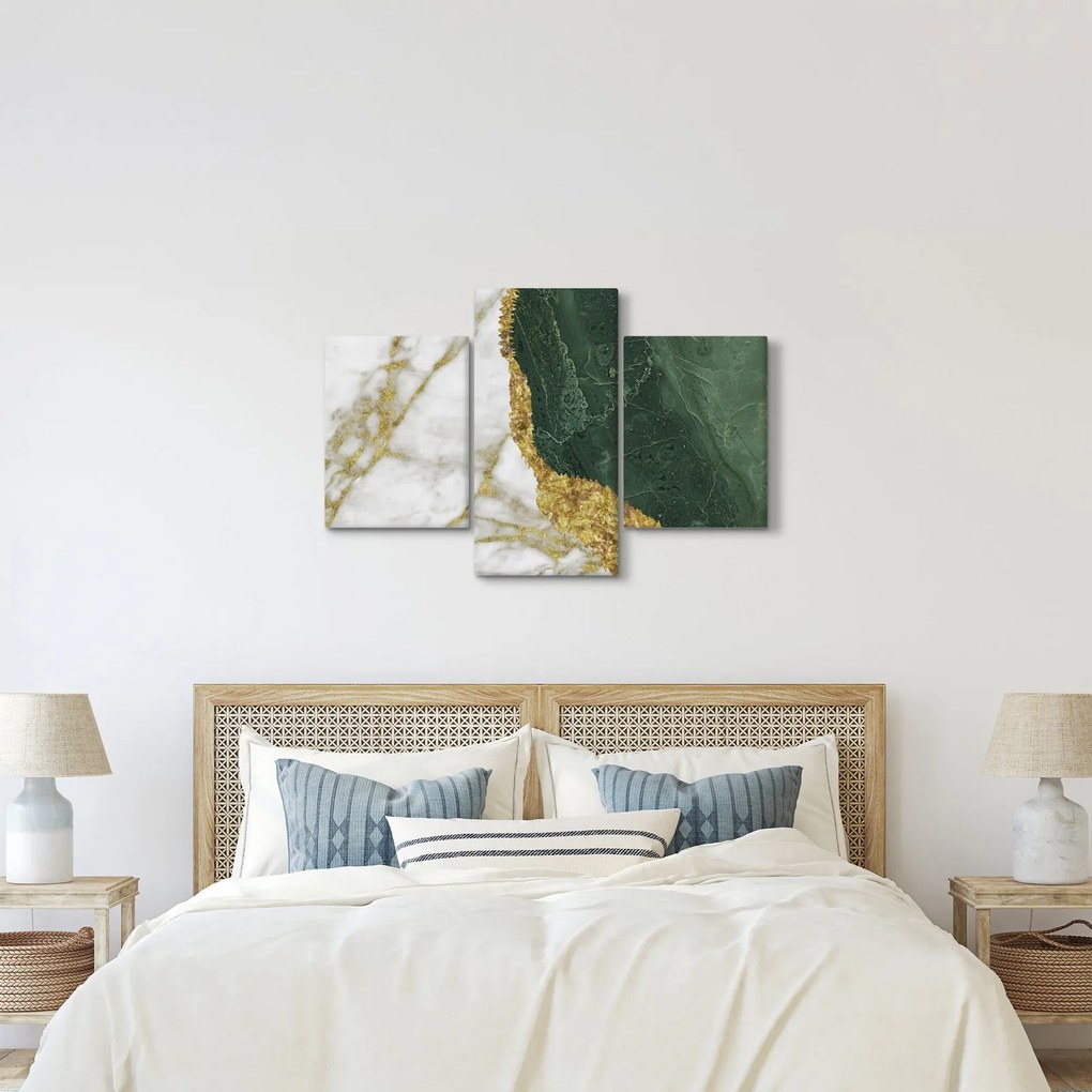 Tablou - Marmură verde N⁰3 (90x60 cm)
