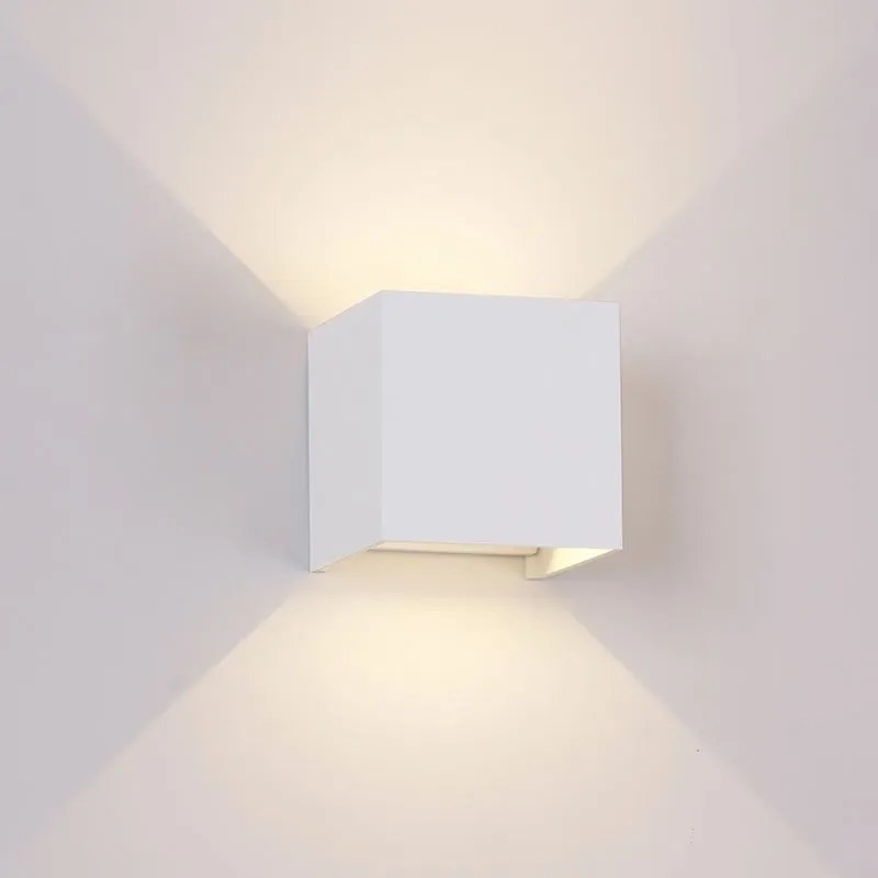 Aplica LED dimabila iluminat exterior ambiental IP54 DAVOS alba MA-8600