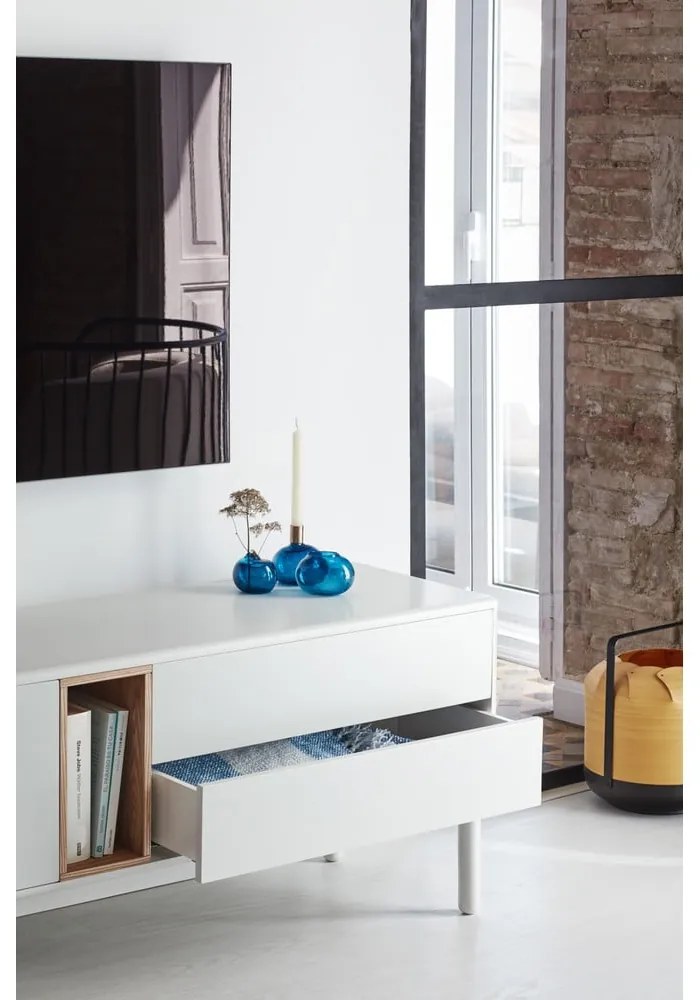 Comodă TV crem 180x56x40 cm Corvo – Teulat