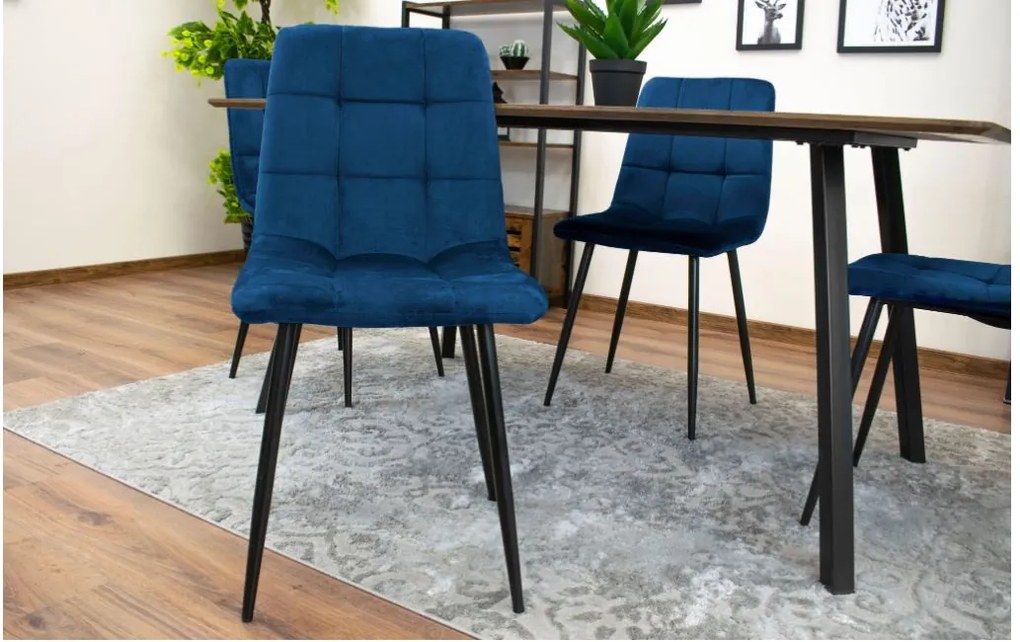 Scaun de sufragerie din catifea Zafir Luxury