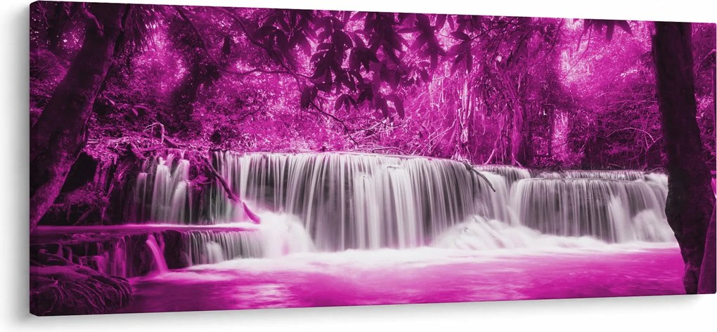 Tablou - Cascadă, violet (120x50 cm)