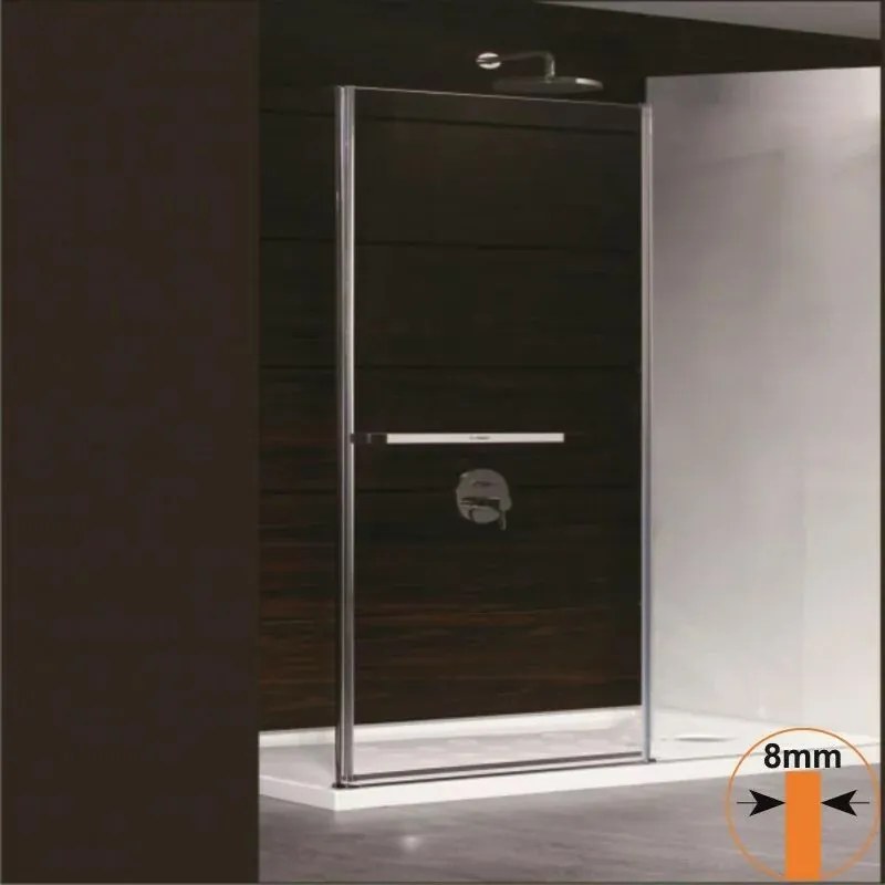 Usa de dus batanta Inter Ceramic 60 cm sticla transparenta 8 mm profil crom lucios