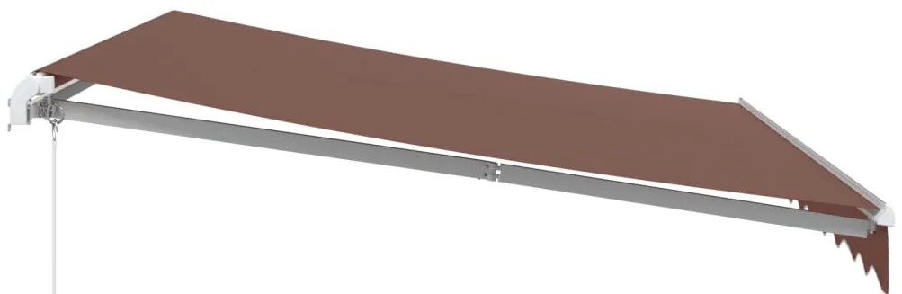 Copertina retractabila manual, maro, 300x250 cm