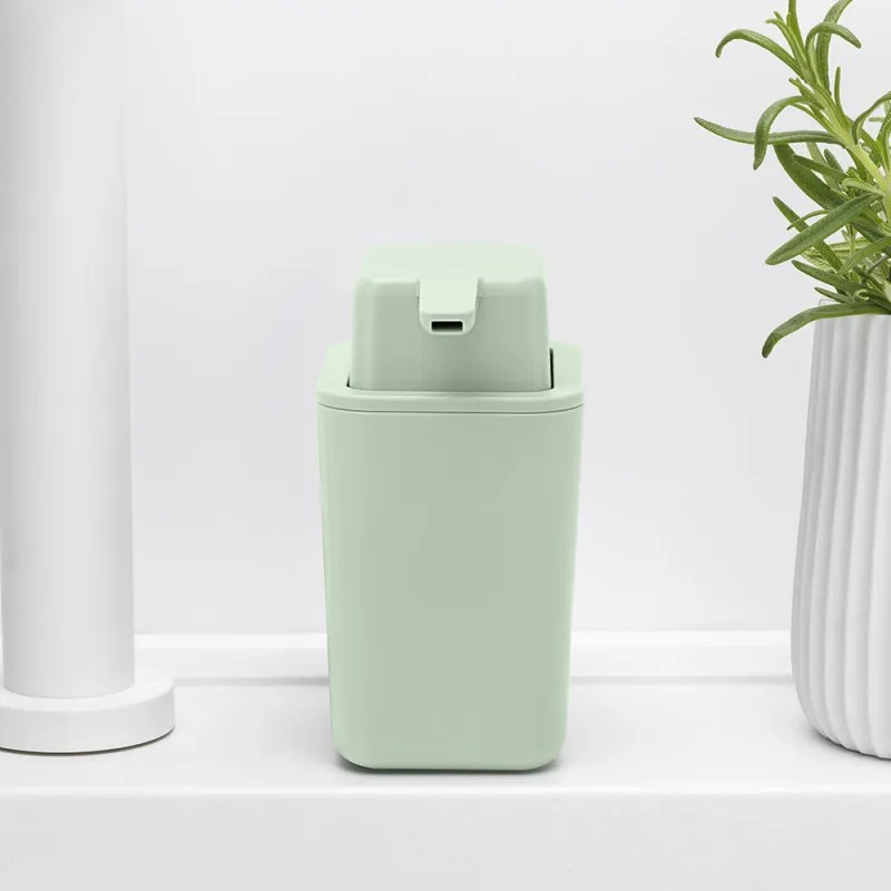 Dozator sapun lichid lichid Brabantia SinkSide 1005609, 250 ml, Baza de cauciuc, Verde deschis