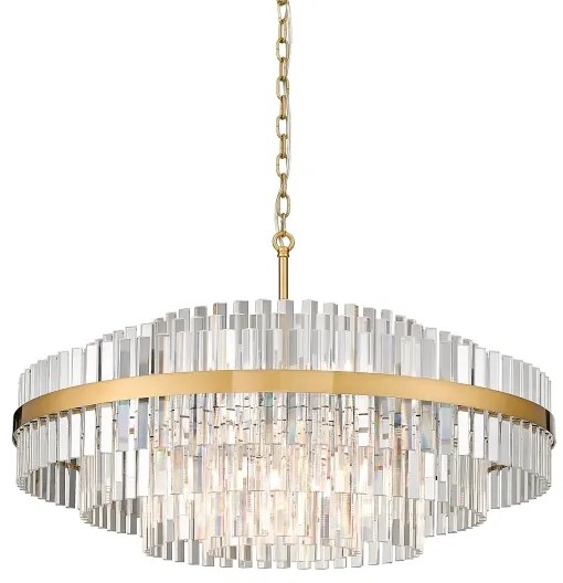 Lustră pe lanț Zuma Line P0567-16A-2GAC CONSTANTINOPLE 16xG9/28W/230V auriu