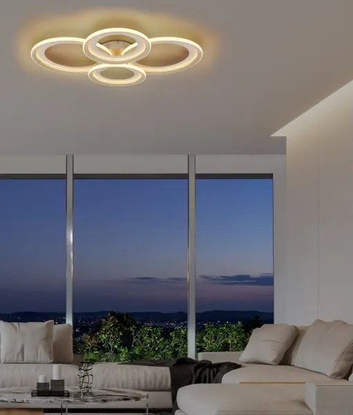 Globo 48064-50S - Plafonieră LED GLITRA LED/50W/230V 3000K 64,5x85,5 cm