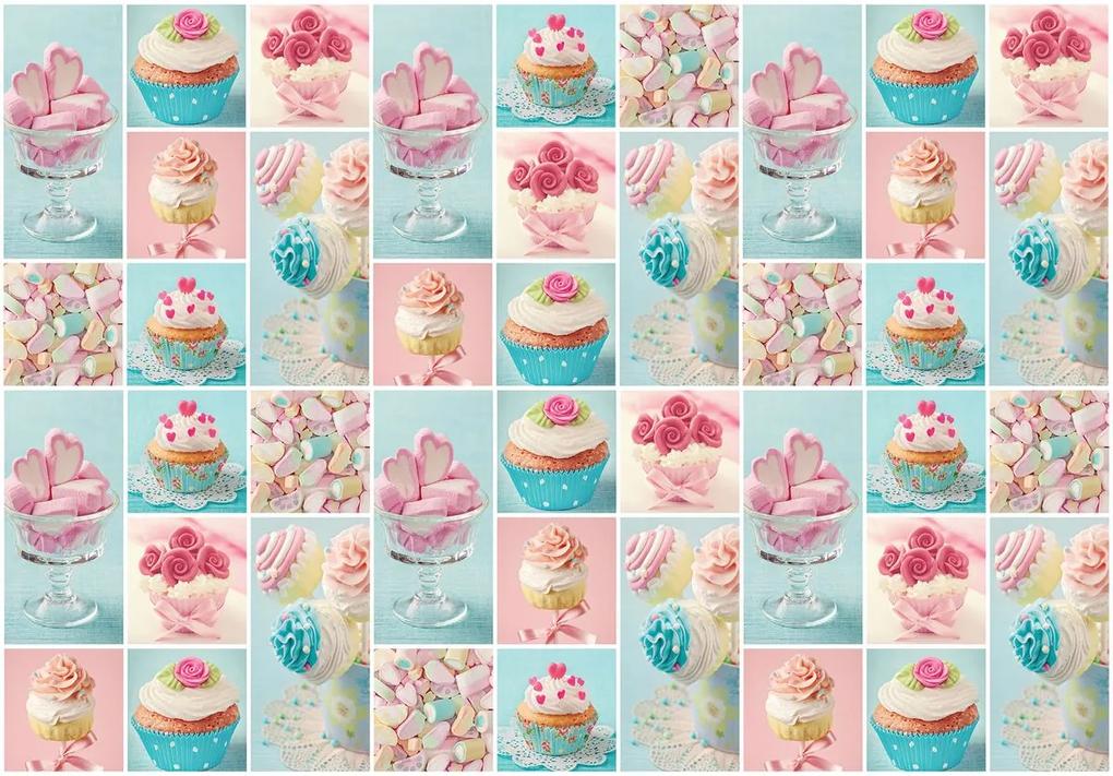 Fototapet - Prăjitură colorată și biscuiți (254x184 cm), în 8 de alte dimensiuni noi