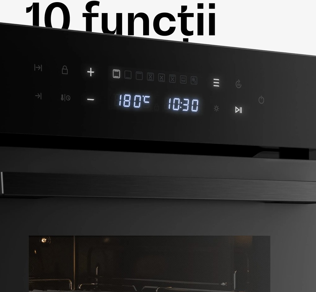 Klarstein Cuptor încorporat Velaire | 49 l | clasa energetică A | 2.350 W | negru | 45 cm