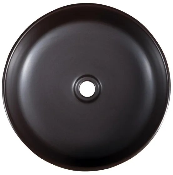 Sapho - Lavoar pentru montaj pe blat PRIORI Ø 41 cm, maro/albastru