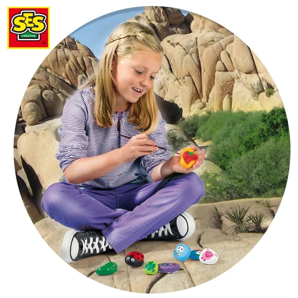 Set creativ copii - Picteaza pietre