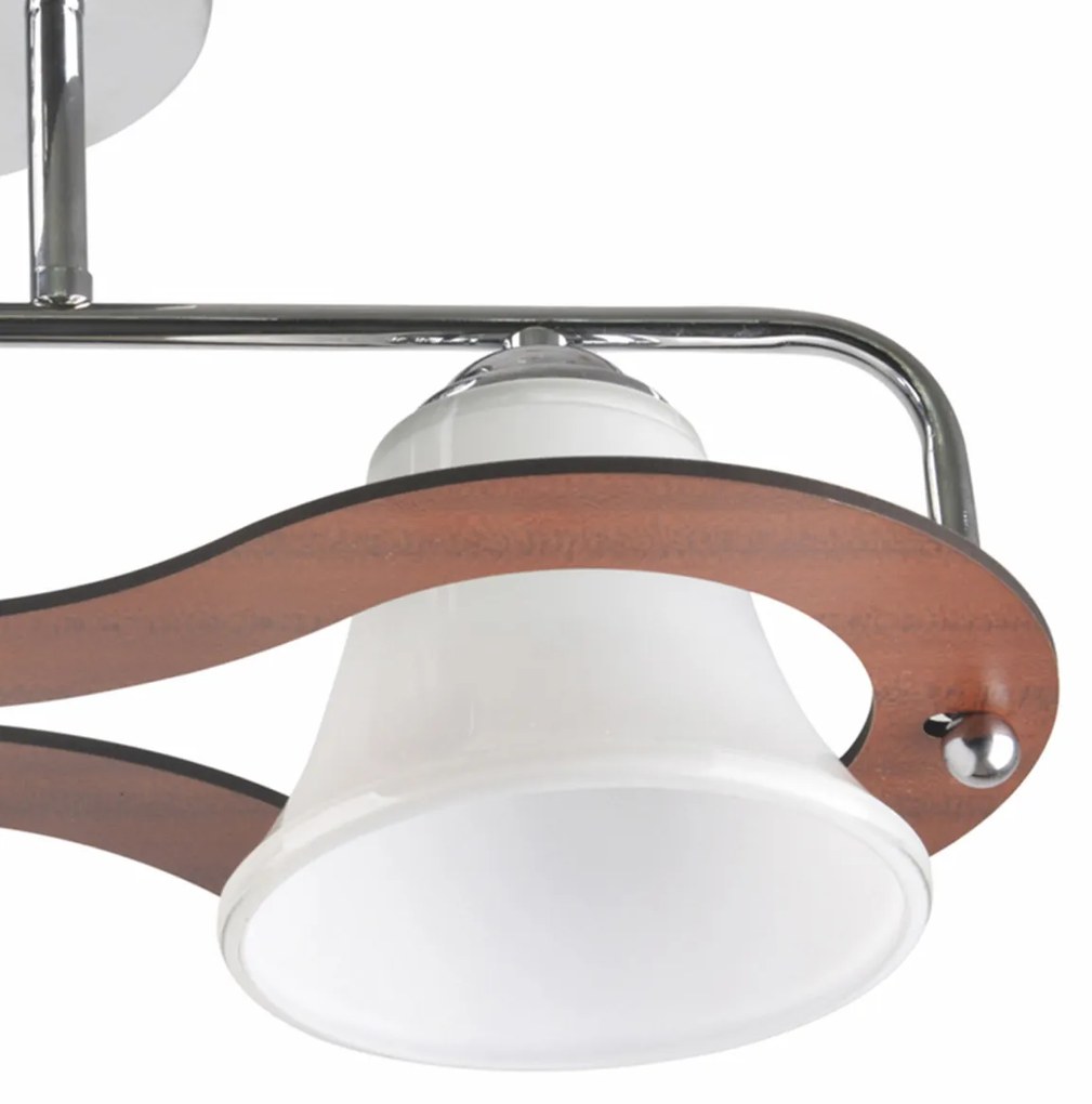 Lustra Mina LY-3361, 2xE27, alba+argintie+maro, IP20, Klausen