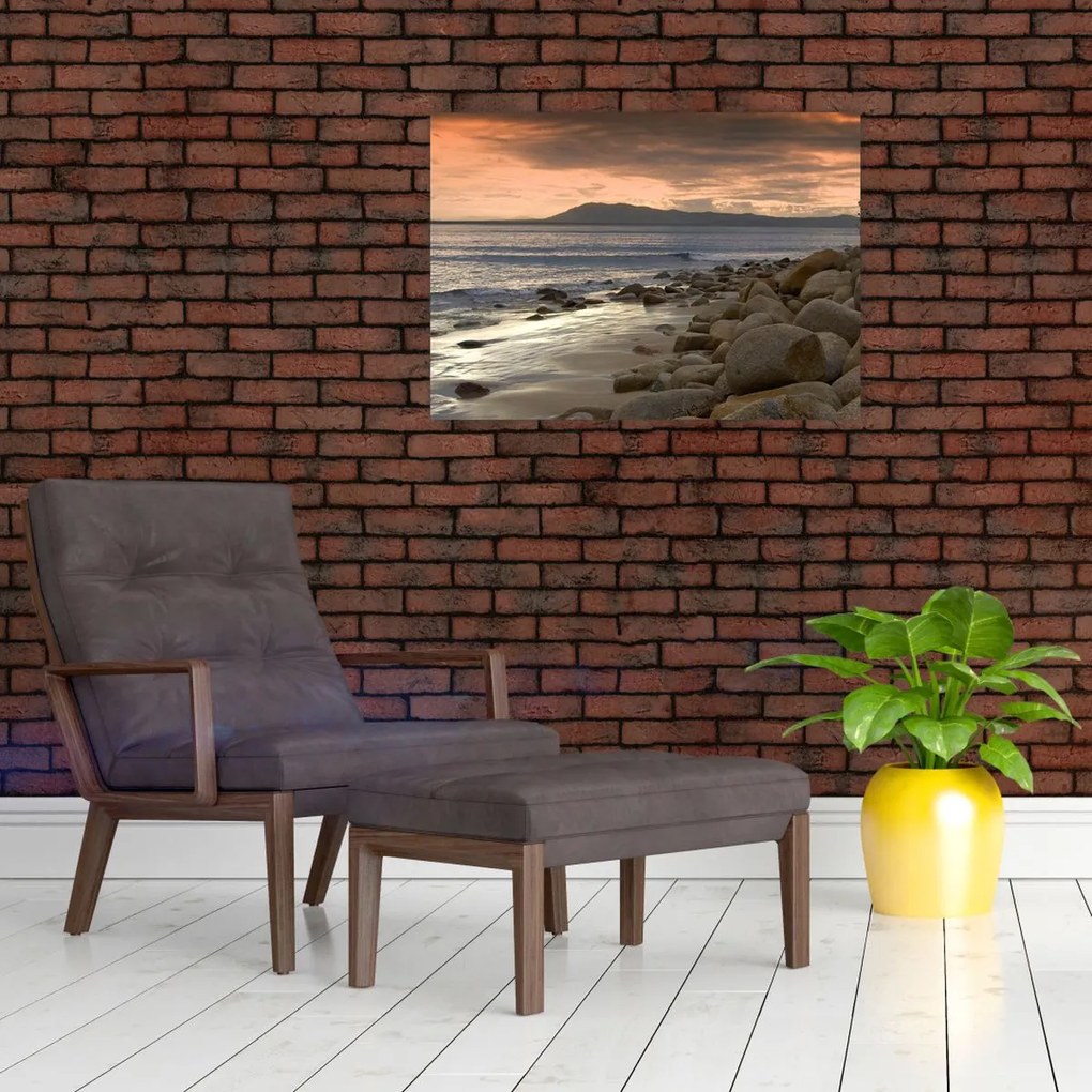 Tablou - Marea și munții (70x50 cm)