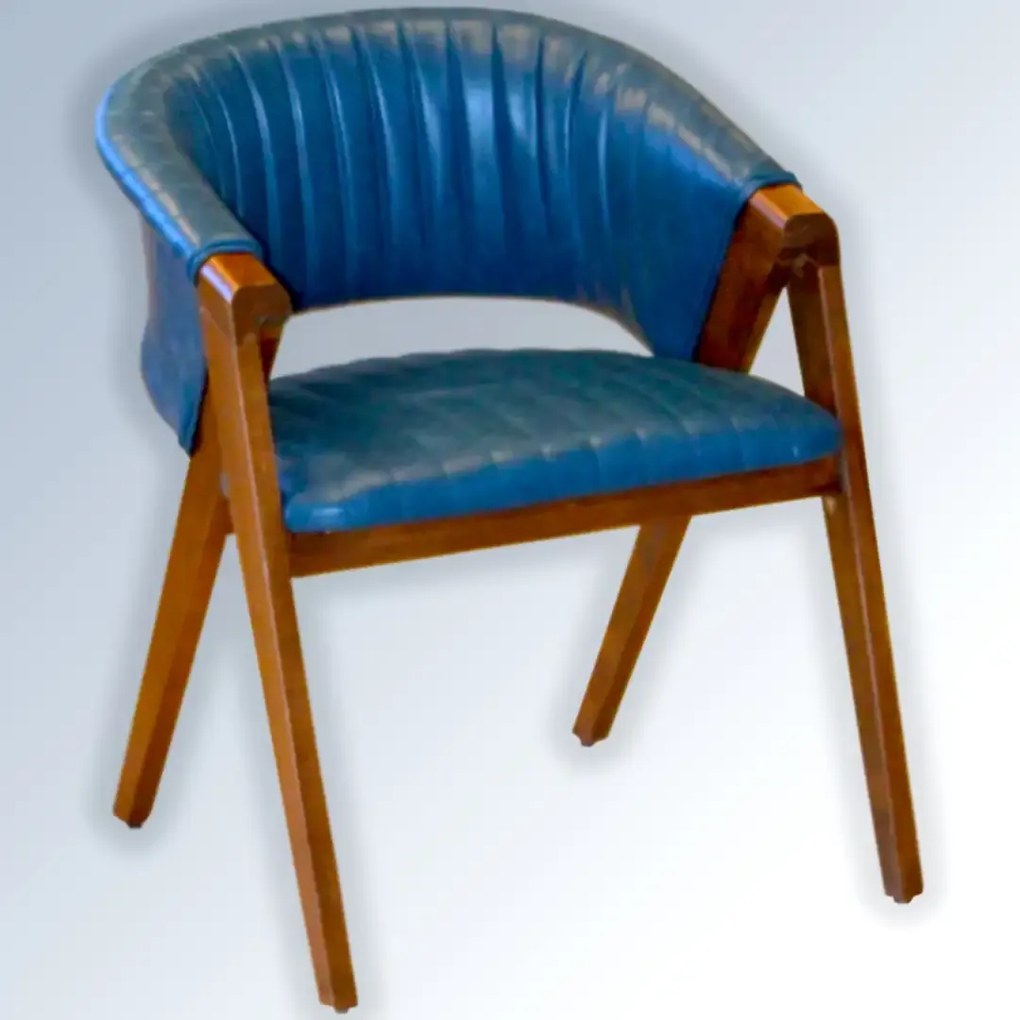 Scaun living tapitat,fag,Seria Special AST-650,Homs,60012,albastru