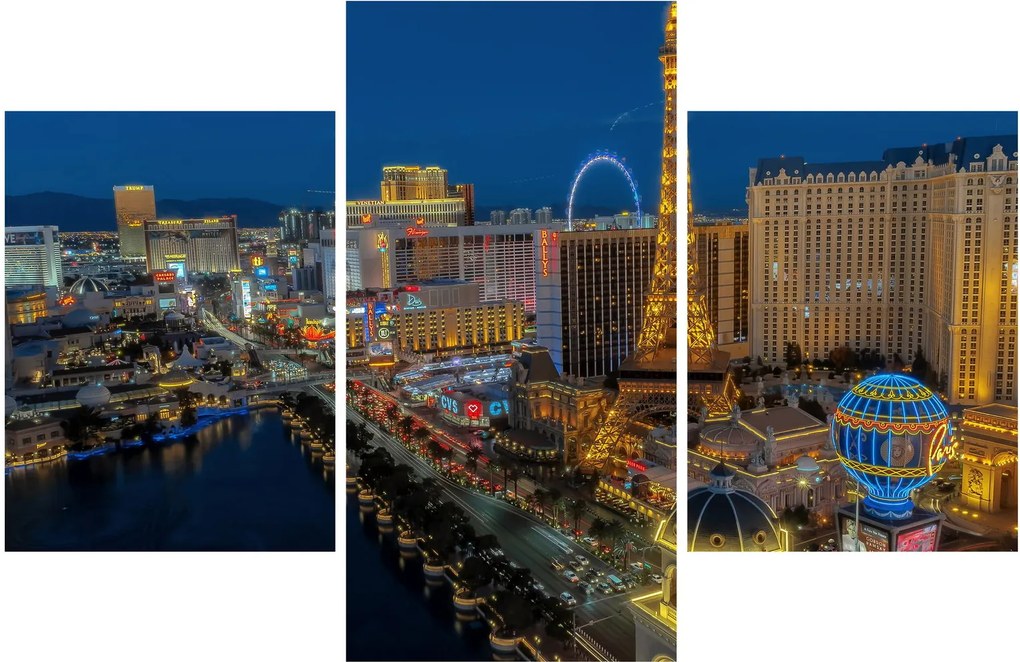 Tablou cu Las Vegas nocturn (90x60 cm)