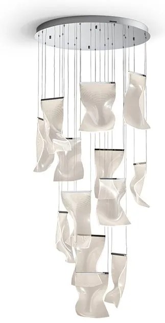 Lustra LED suspendata design ultra-modern Velos 13L crom