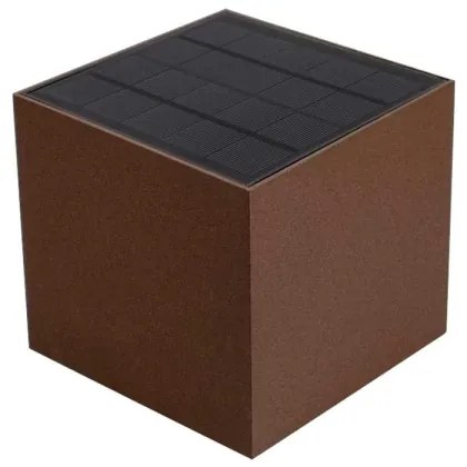 LED lampă solară de perete cu senzor, 9W, 3,7V, 3000/4000/5000K, IP65, maro