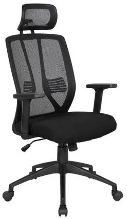 Scaun directorial CORPORATION, Negru, Mesh Textil