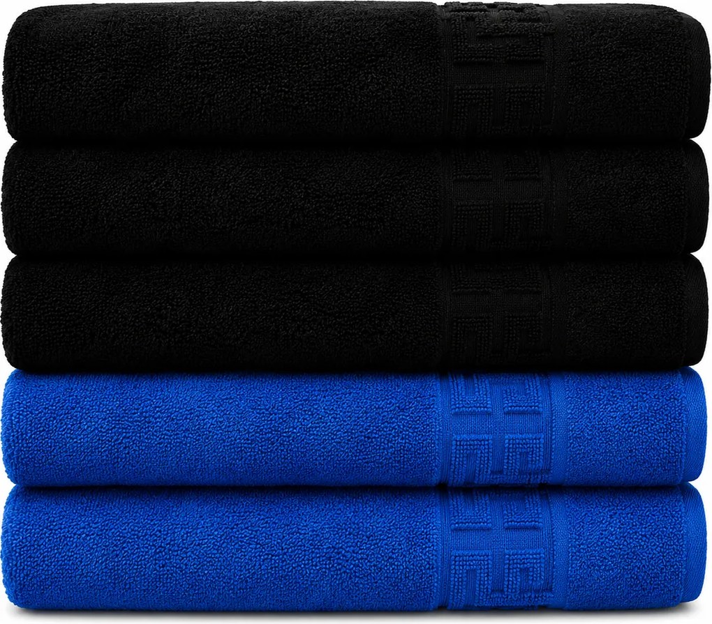 Set 5 Prosoape Premium, 100% Bumbac, Absorbante și Pufoase