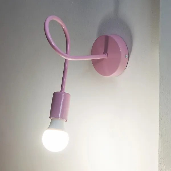 Aplică de perete OXFORD 1xE27/15W/230V roz