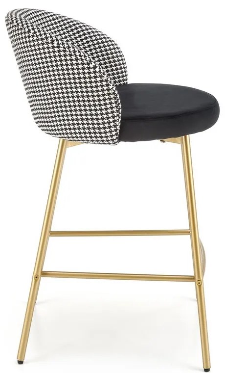 Scaun de bar Bertold, negru