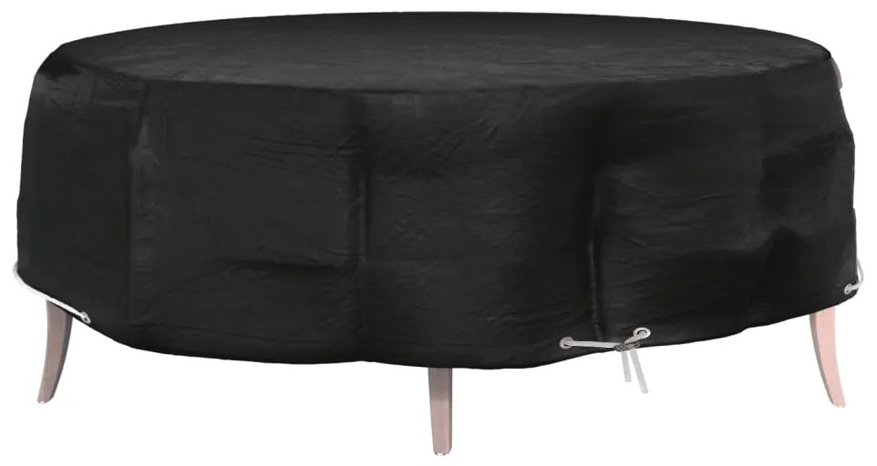 vidaXL Husă mobilier tip insulă, 8 ocheți, rotund, Ø188x50 cm