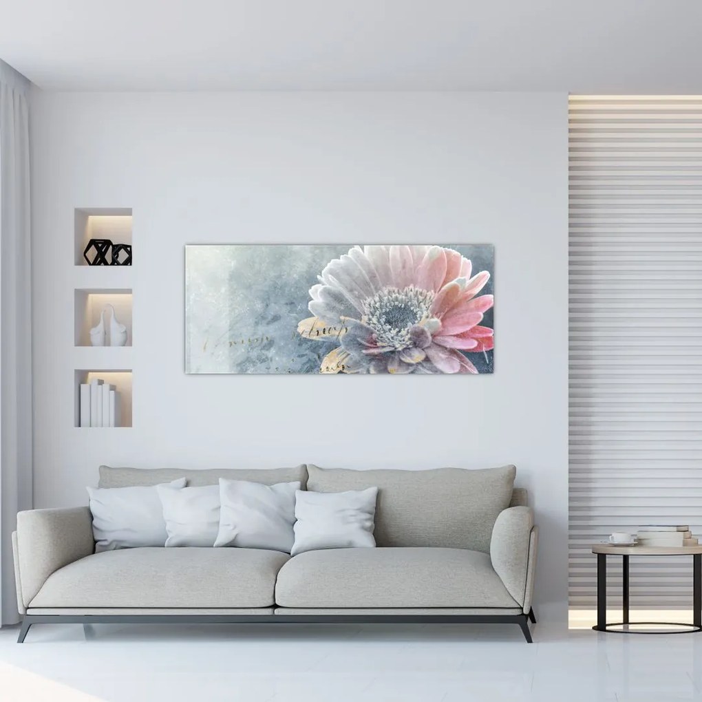 Tablou - Floare de iarnă (120x50 cm)