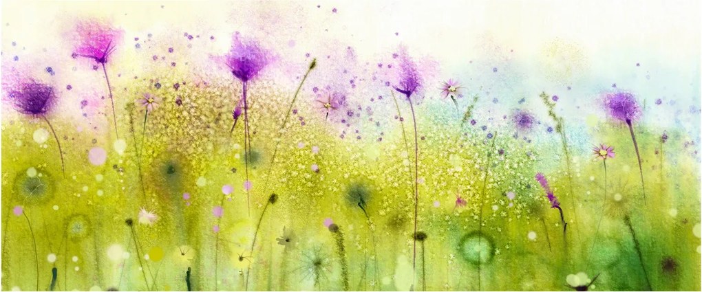 Tablou - Flori de luncă (120x50 cm)