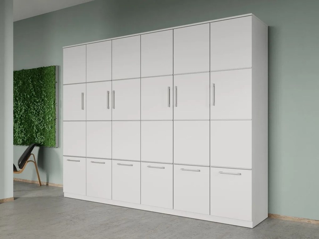 Set mobila dormitor 4 piese Alb Adapto C18