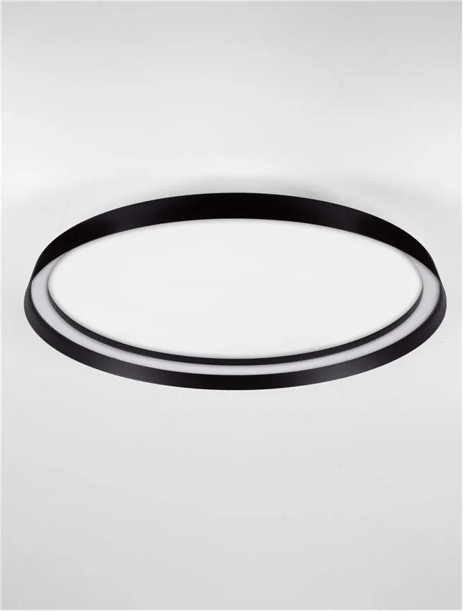 Plafoniera LED design modern circular ORMI negru D-60cm