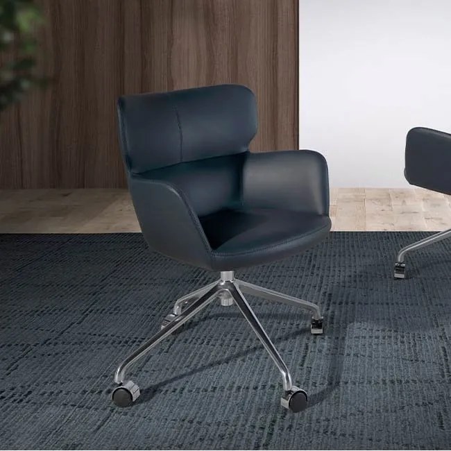 Scaun de birou elegant Blue swivel office