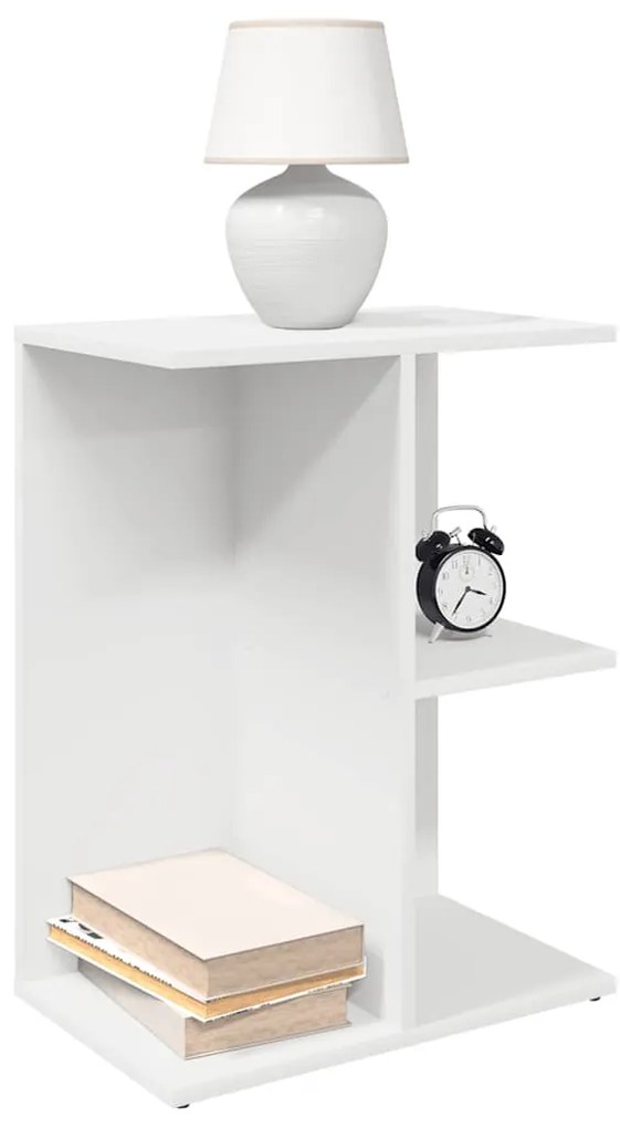vidaXL Noptiere 2 buc Alb 46,5x29x61 cm Lemn prelucrat