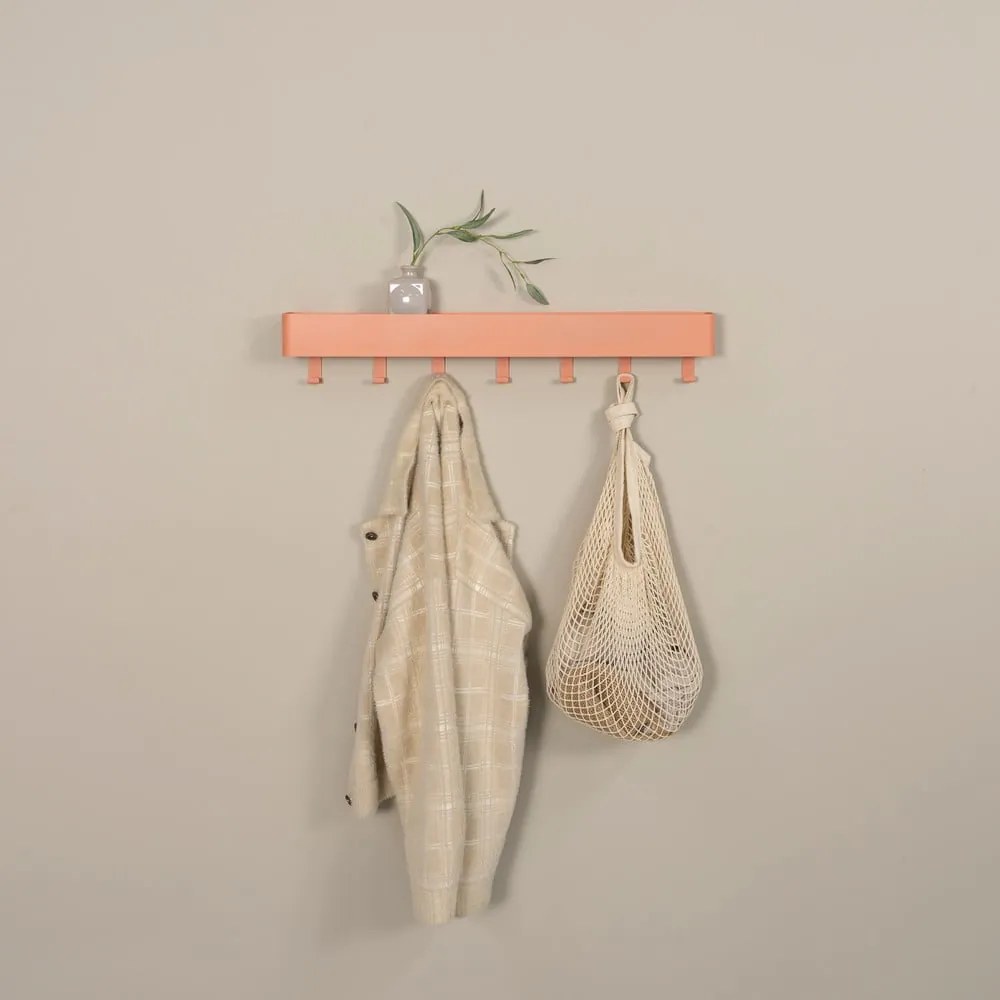 Cuier de perete somon cu raft din metal 72 cm Dax Play – Spinder Design