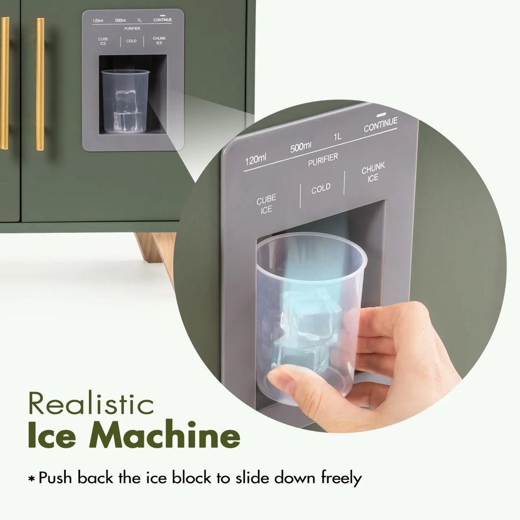 Set bucatarie copii din lemn Series Verde