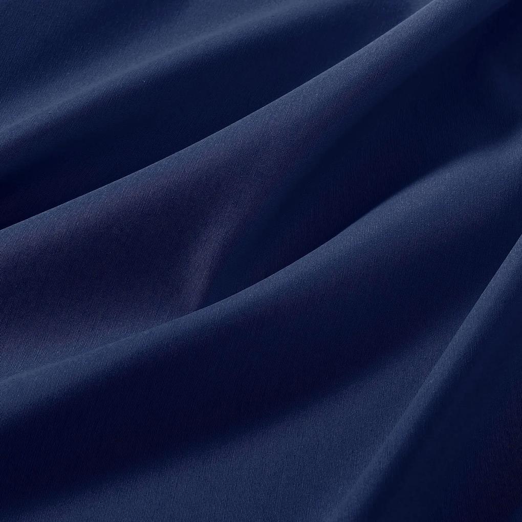 Goldea față de masă loneta - albastru-indigo - ovală 120 x 160 cm