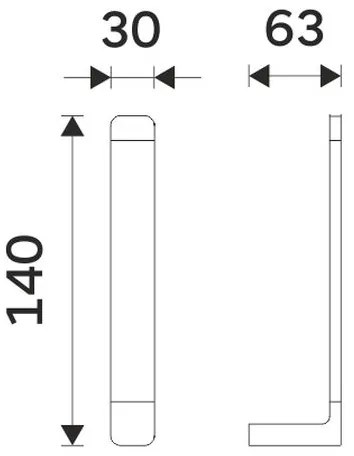 Suport de hârtie igienică NIMCO MAC 29055R-90 MAYA negru mat