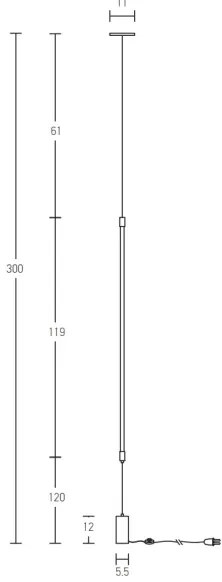 Lampadar LED Zambelis 20184 LED/22W/230V