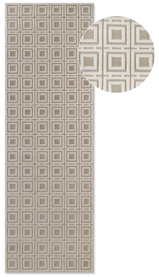 Covor tip traversă crem 80x240 cm Perles Howlite – Elle Decoration