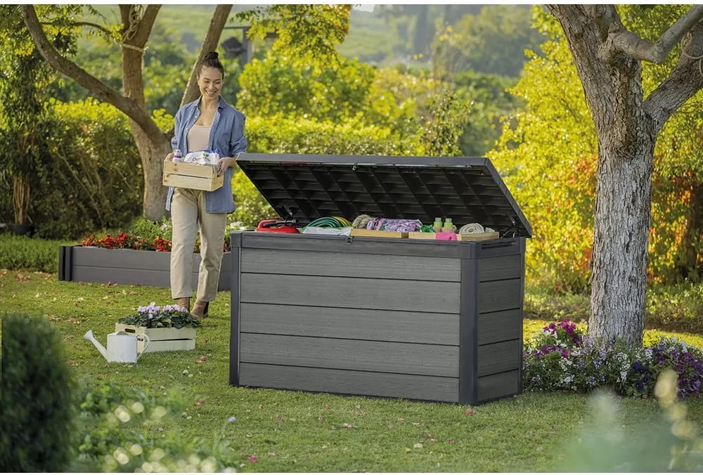 Cutie de depozitare pentru grădină gri Cortina – Keter
