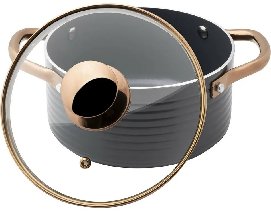 Oala cu capac Lamart LT1239 Orro diametru 18cm, diam. 18 cm