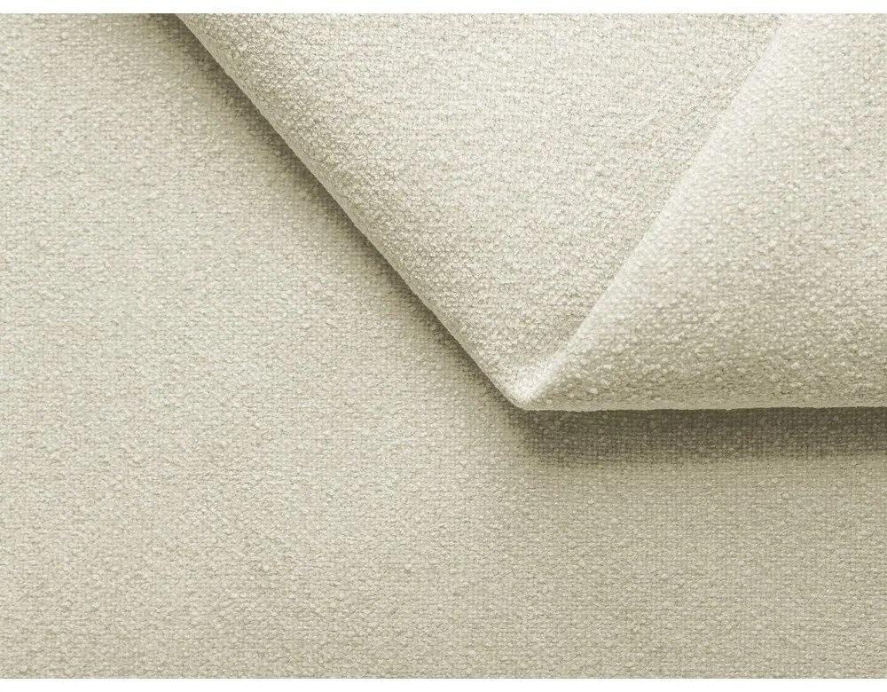 Șezlong modular crem cu tapițerie din țesătură bouclé (cu colț pe partea stângă) Ailani – Makamii