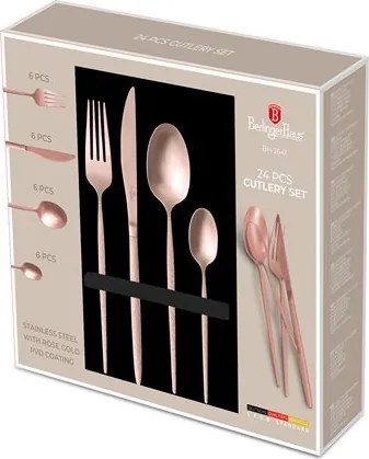 Set tacâmuri 24 piese Berlinger Haus BH 2641, rose gold