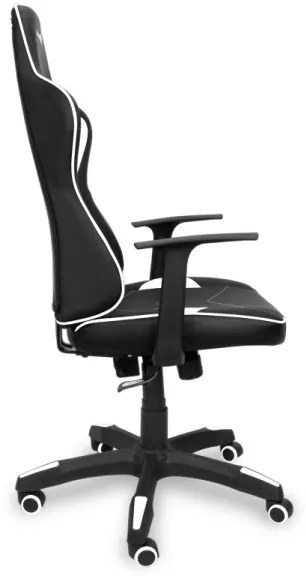 Scaun pentru jocuri video CONNECT IT CGC-0700-WH LeMans Pro negru/alb