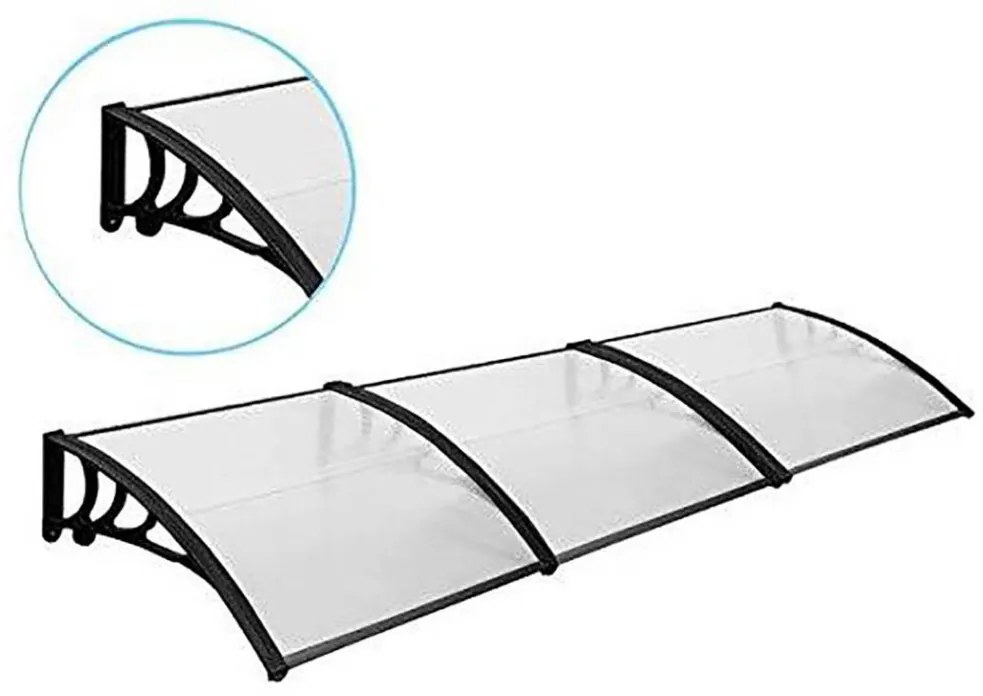 Marchiza copertina din policarbonat 300x90 cm-negru