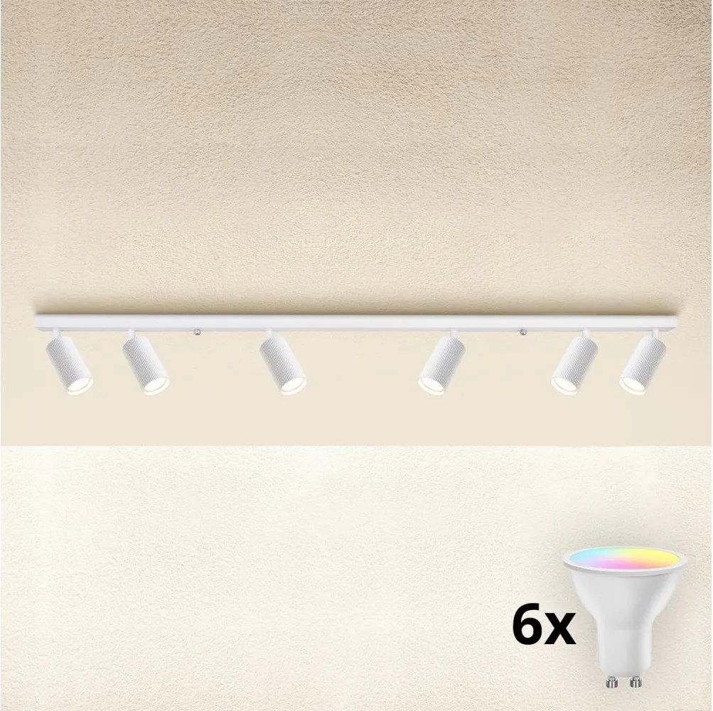 Brilagi - Lampă spot LED RGBW dimabilă SELE MODERN 6xGU10/6,5W/230V Wi-Fi albă