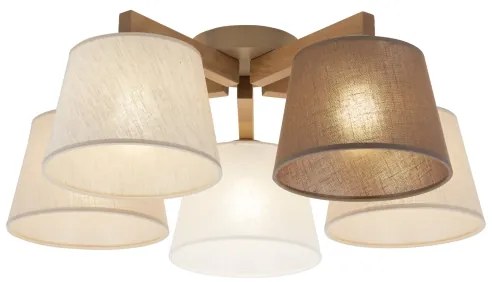 Lustră aplicată LATTE SABIA Brilagi 5xE27/15W/230V pin/mix